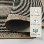 Lahome Enfys Modern Rainbow Easy Jute Carpet, 8x10 Living Room Rugs Indoor - Image 4