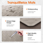 TranquilRelax 2-Piece Anti-Fatigue Kitchen Mats, Cushioned Non-Slip Waterproof - Image 3