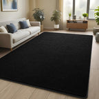 Pettop 7x10 ft Black Area Rugs for Bedroom Living Room, Washable Memory Foam - Image 8