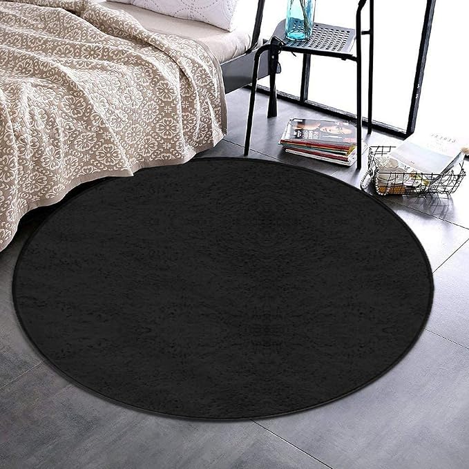 Room Sofa Yoga Soft Round Carpet, Home Decor Non Slip Kitchen Office Circle Rug - Image 2
