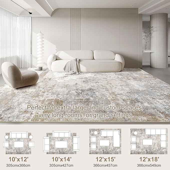 UERMEI 10x14 Area Rug Living Room Rugs - Image 5