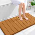 OLANLY Memory Foam Bath Mat 44x24, Super Soft Absorbent Bathroom Rugs, Quick Dry by OLANLY