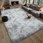 Grey Fluffy 8x10 Large Area Rugs - Image 7