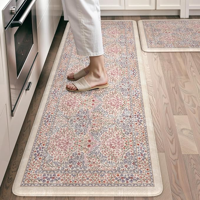 Collive Anti Fatigue Mats for Kitchen Floor, Cushioned Comfort Kitchen Rugs by Collive