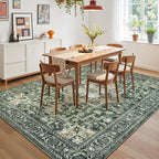 Lessymo Washable 8×10 Green Area Rugs - Image 3