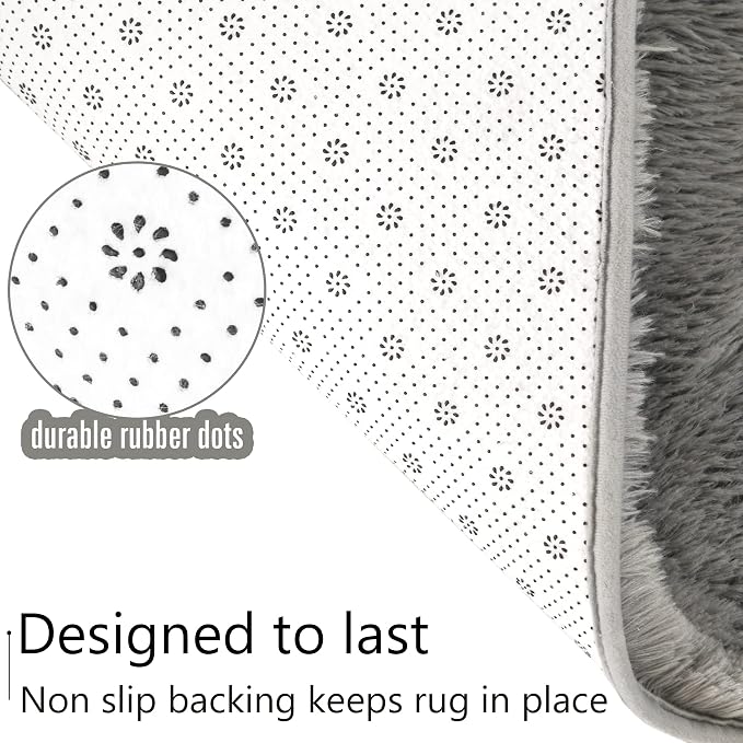 LOCHAS Ultra Soft Indoor Modern Area Rugs Fluffy Living Room Carpets - Image 7