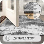 Entryway Rug 3x5 Grey Door Mat Indoor Entrance 36x60, Washable Small Throw Rugs - Image 7