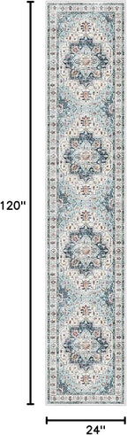 Madane Runner Rugs for Hallway 2x10 Long Washable Non-Slip Hallway Runner Rug - Image 2