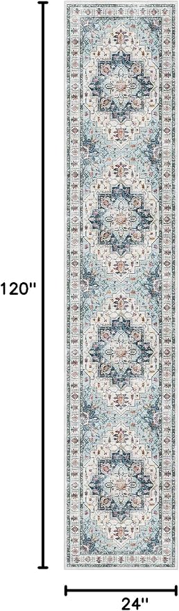 Madane Runner Rugs for Hallway 2x10 Long Washable Non-Slip Hallway Runner Rug - Image 2