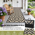 SAND MINE Reversible Mats, Plastic Straw Rug, Modern Area Rug, Large Floor Mat - Image 4