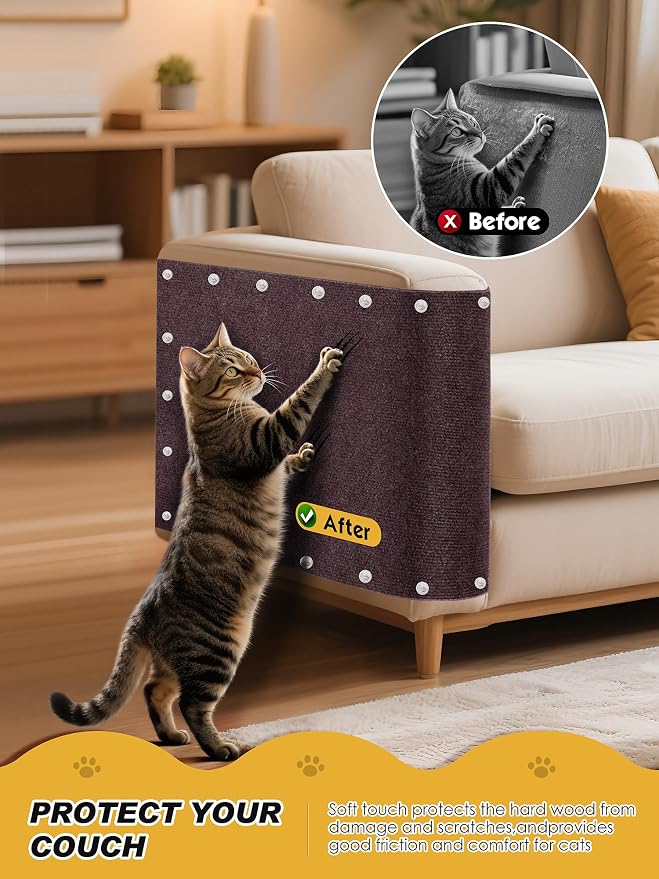 2PCS 39.4"x15.8" Cat Scratch Furniture Protector - Image 2