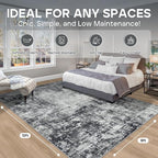 9x12 Area Rugs for Living Room Rug Washable: Modern Large Rug for Dining Room - Image 2