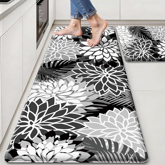 Arenarug Kitchen Mats for Floor 2PCS Cushioned Anti Fatigue Kitchen Mats by ArenaRug