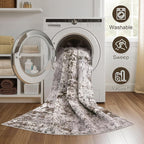 DMOYEST 9x12 Area Rug for Living Room, Washable & Non Slip Large Indoor Carpet - Image 7