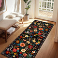 RELEANY Floral 2x8 Area Rugs Washable Print Boho Cute Carpet Non Slip Flower by RELEANY