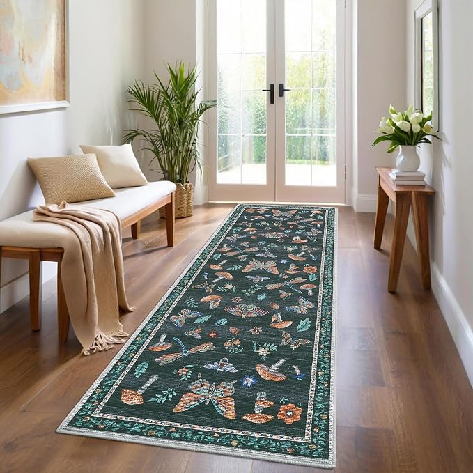 ROYHOME Mushroom Insect Rug 2x6 Runners - Image 2