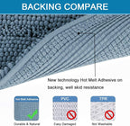 H.VERSAILTEX Bath Rugs for Bathroom Washable Non Slip Extra Thick Chenille - Image 4