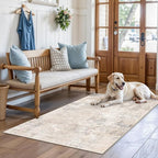 3x4 Washable Entryway Area Rug – Non-Slip Modern Abstract Small Area Rug - Image 3