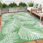 Pauwer Waterproof Outdoor Rug 9x12, Reversible Plastic Straw Patio Camping Rug - Image 7