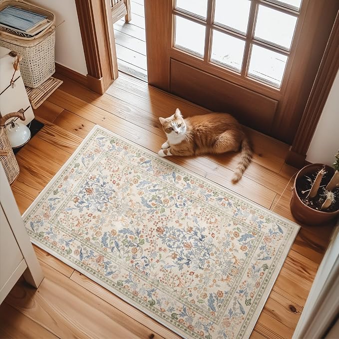 Machine Washable 2x3 Rugs for Entryway: Door Mat Indoor Entrance Small Area Rug - Image 7