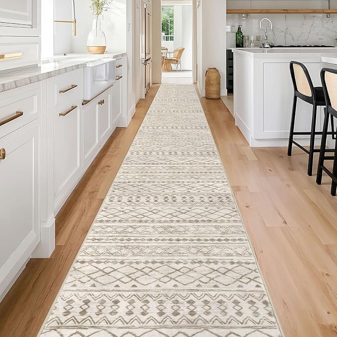 KUTA Extra Long Runner Rug for Hallway 2.6x20ft, Vintage Moroccan Washable - Image 2
