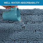 H.VERSAILTEX Bath Rugs for Bathroom Washable Non Slip Extra Thick Chenille - Image 5