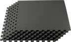 We Sell Mats 3/8" Thick Multipurpose EVA Foam Exercise Floor Mat, Interlocking by WeSellMats