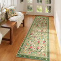 2x6 Area Rugs for Living Room Vacuum-Friendly Machine Washable Area Rug Flower by meejou