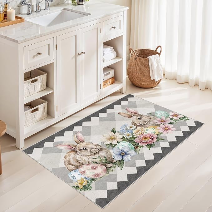 cotiled Area Rug for Living Room, Washable Non-Slip Large Area Rug, Indoor - Image 4