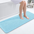 OLANLY Bathroom Runner Rugs 47x17, Soft Absorbent Chenille Bath Rugs, Rubber by OLANLY