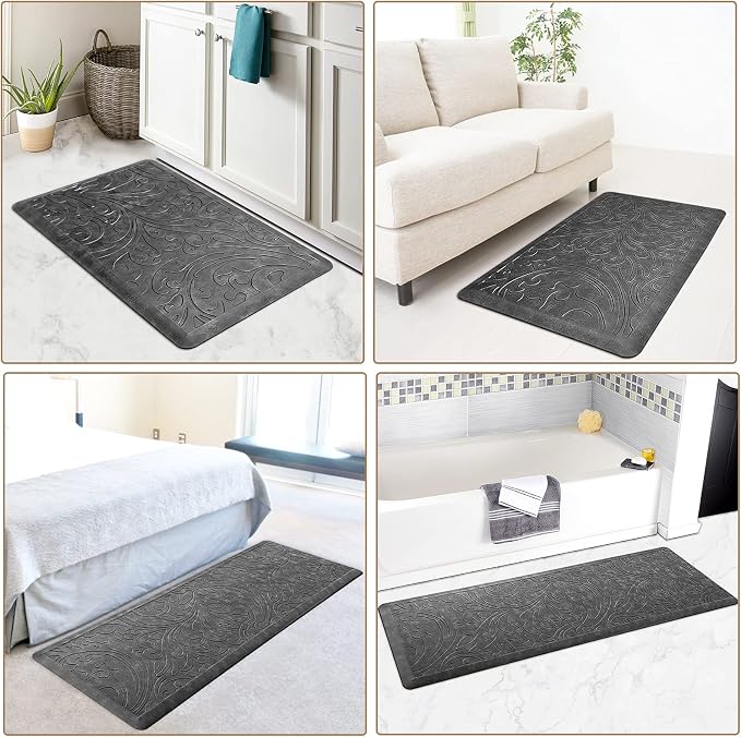 KMAT 2PCS Kitchen Mat Cushioned Anti-Fatigue Floor Mat, Waterproof Non-Slip - Image 7