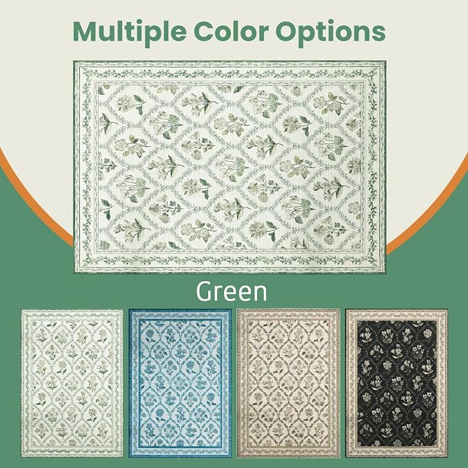 LIANLAM Checkered Rug 8x10 Area Rugs - Image 7