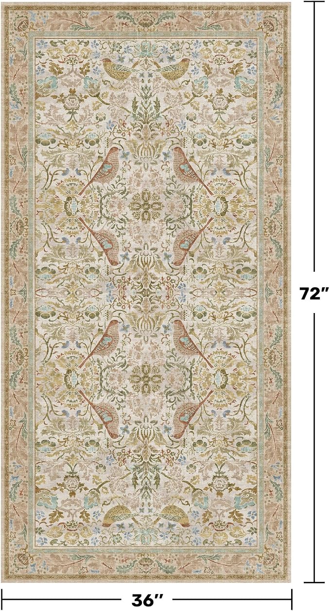 3x6 Washable Rug for Large Entryway - Image 2