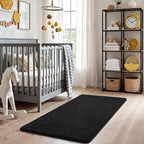 Keeko 2x3 Black Area Rugs for Bedroom Living Room, Soft Modern Indoor Throw - Image 5