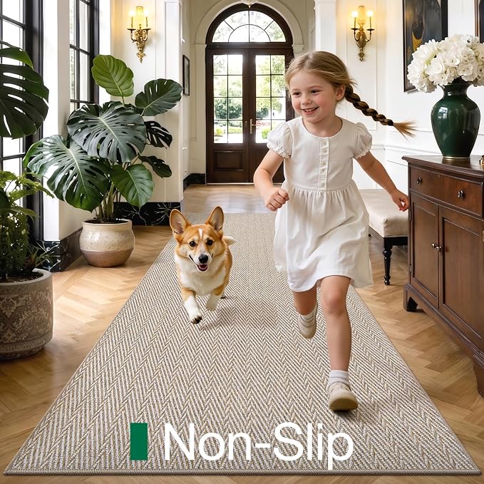 LUMI Ultra Thin Runner Rug for Hallway 2.3'x10', Non-Slip Entryway Rug - Image 4
