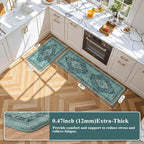 Collive Farmhouse Anti Fatigue Kitchen Mat, Cushioned Kitchen Rug Sets of 2 - Image 2
