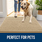OLANLY Dog Door Mat for Muddy Paws 70x24, Ultra Absorbent Chenille Mud Doormat - Image 6
