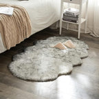 MIULEE Luxury Super Soft Fluffy Area Rug Faux Fur Sheepskin Rug Decorative by MIULEE