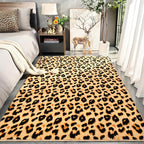 Amearea Soft Leopard Rugs for Bedroom Living Room, 6x9 Modern Cheetah Print - Image 2