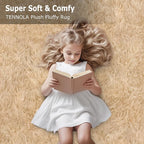 3x10 ft Beige Runner Rugs for Bedroom Living Room, Soft Plush Fluffy Throw Rug - Image 8