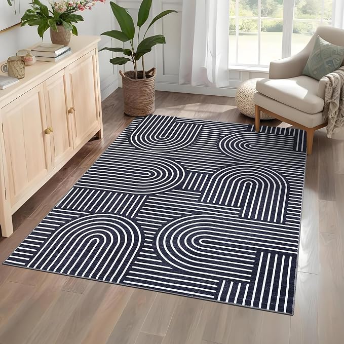 ROYHOME Washable Rug 4x6 Area Rugs by ROYHOME