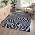 ROYHOME Washable Rug 4x6 Area Rugs by ROYHOME