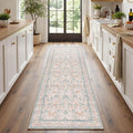 Rugxara 2x6 Floral Runner Rug, Washable Runners by Rugxara