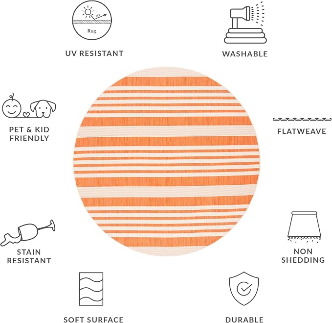 SAFAVIEH Washable Rug Outdoor Courtyard Collection - Image 4