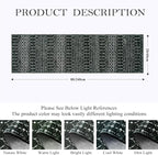 Lahome Moroccan Black Rug 2x8 Washable Non-Skid Kitchen Floor Runner, - Image 2