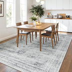 5x7 Washable Area Rugs for Living Room, Soft Faux Wool Carpets for Bedroom - Image 8