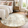 RELEANY Washable Area Rugs 4ft Non-Slip Modern Abstract Soft by RELEANY