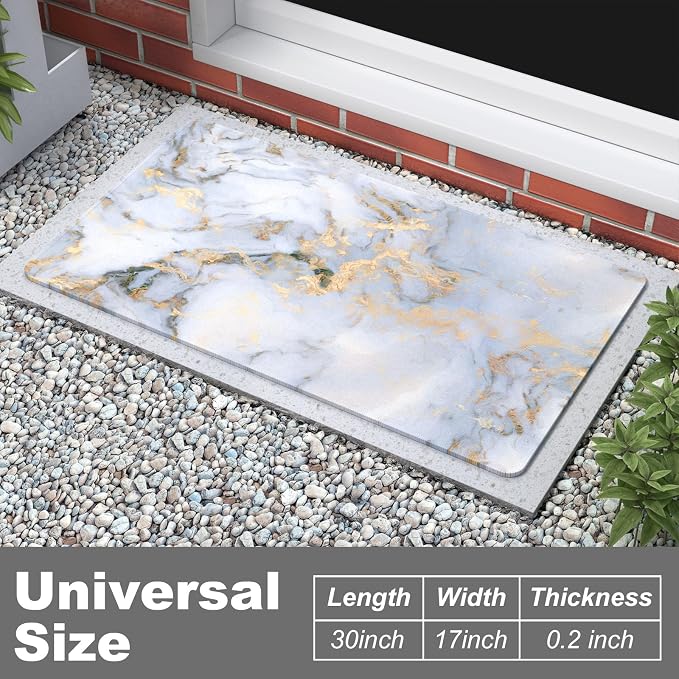 Rnivvi Front Door Mat, Heavy Duty Low Profile Anti-Slip Entryway Rug - Image 2