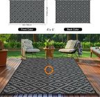 Outdoor Patio Plastic Straw Rug - Image 3