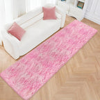 Soft Plush Pink Fluffy Rug 2x10 Ft, Fuzzy Shag Runner Carpet - Image 4
